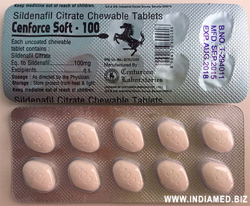 ������ ���� - Cenforce Soft-100 Sildenafil Citrate Chewable Tablets 100mg